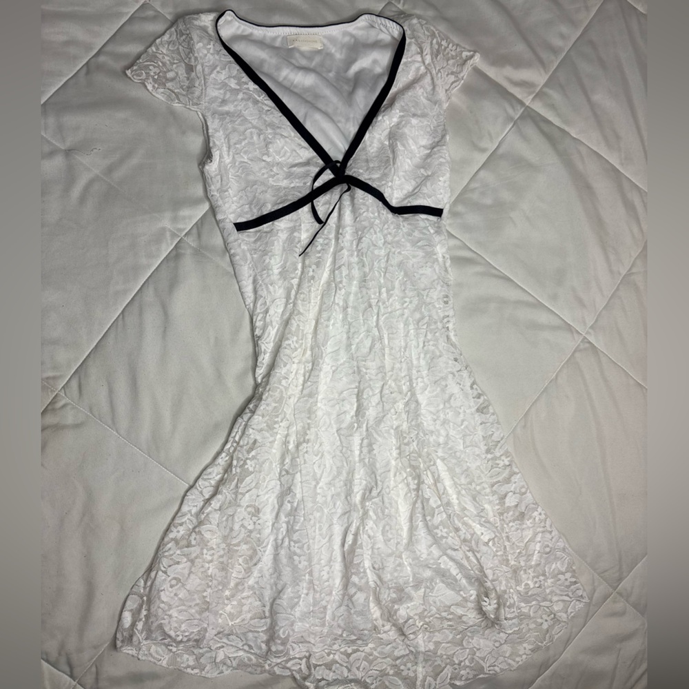 Y2K Elegant White Lace dress